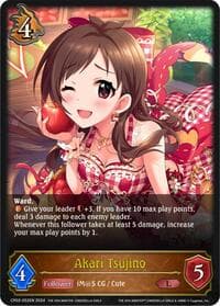 Akari Tsujino - CP02: THE IDOLM@STER CINDERELLA GIRLS - Shadowverse: Evolve card