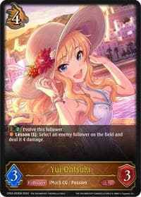 Yui Ohtsuki - CP02: THE IDOLM@STER CINDERELLA GIRLS - Shadowverse: Evolve card