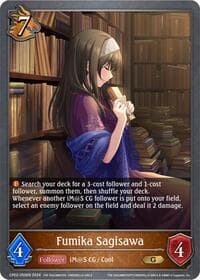 Fumika Sagisawa - CP02: THE IDOLM@STER CINDERELLA GIRLS - Shadowverse: Evolve card