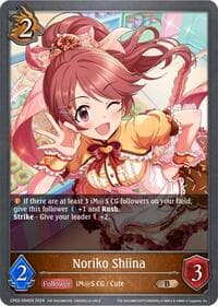 Noriko Shiina - CP02: THE IDOLM@STER CINDERELLA GIRLS - Shadowverse: Evolve card