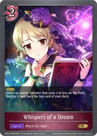 Whispers of a Dream - CP02: THE IDOLM@STER CINDERELLA GIRLS - Shadowverse: Evolve card