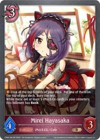 Mirei Hayasaka - CP02: THE IDOLM@STER CINDERELLA GIRLS - Shadowverse: Evolve card