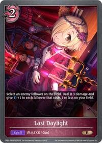 Last Daylight - CP02: THE IDOLM@STER CINDERELLA GIRLS - Shadowverse: Evolve card