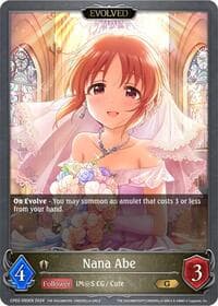 Nana Abe (Evolved) - CP02: THE IDOLM@STER CINDERELLA GIRLS - Shadowverse: Evolve card