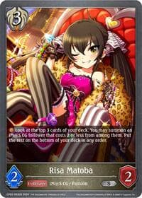 Risa Matoba - CP02: THE IDOLM@STER CINDERELLA GIRLS - Shadowverse: Evolve card