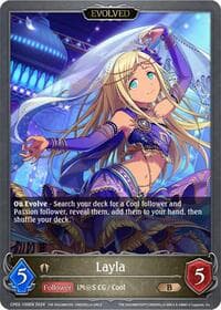 Layla (Evolved) - CP02: THE IDOLM@STER CINDERELLA GIRLS - Shadowverse: Evolve card