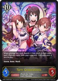 New Generations - CP02: THE IDOLM@STER CINDERELLA GIRLS - Shadowverse: Evolve card