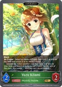 Yuzu Kitami (Evolved) - P02EN (Foil) - CP02: THE IDOLM@STER CINDERELLA GIRLS - Shadowverse: Evolve card