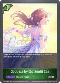 Goddess by the Sunlit Sea - P08EN (Foil) - CP02: THE IDOLM@STER CINDERELLA GIRLS - Shadowverse: Evolve card
