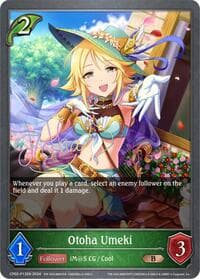 Otoha Umeki - P13EN (Foil) - CP02: THE IDOLM@STER CINDERELLA GIRLS - Shadowverse: Evolve card