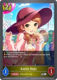 Karen Hojo - P20EN (Foil) - CP02: THE IDOLM@STER CINDERELLA GIRLS - Shadowverse: Evolve card
