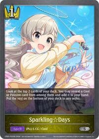 SparklingDays - P22EN (Foil) - CP02: THE IDOLM@STER CINDERELLA GIRLS - Shadowverse: Evolve card