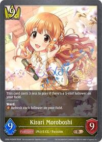 Kirari Moroboshi - P25EN (Foil) - CP02: THE IDOLM@STER CINDERELLA GIRLS - Shadowverse: Evolve card