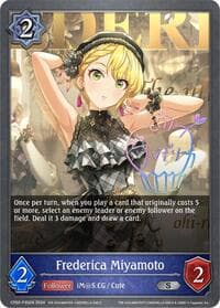 Frederica Miyamoto - P35EN (Foil) - CP02: THE IDOLM@STER CINDERELLA GIRLS - Shadowverse: Evolve card