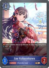 Sae Kobayakawa -P40EN (Foil) - CP02: THE IDOLM@STER CINDERELLA GIRLS - Shadowverse: Evolve card