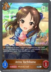 Arisu Tachibana - P47EN (Foil) - CP02: THE IDOLM@STER CINDERELLA GIRLS - Shadowverse: Evolve card