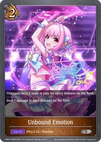 Unbound Emotion - P50EN (Foil) - CP02: THE IDOLM@STER CINDERELLA GIRLS - Shadowverse: Evolve card