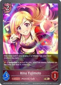 Rina Fujimoto - P67EN (Foil) - CP02: THE IDOLM@STER CINDERELLA GIRLS - Shadowverse: Evolve card
