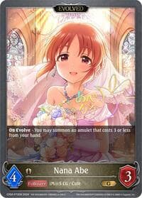 Nana Abe (Evolved) - P72EN (Foil) - CP02: THE IDOLM@STER CINDERELLA GIRLS - Shadowverse: Evolve card