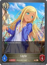 Layla - P81EN (Foil) - CP02: THE IDOLM@STER CINDERELLA GIRLS - Shadowverse: Evolve card