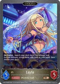 Layla (Evolved) - P82EN (Foil) - CP02: THE IDOLM@STER CINDERELLA GIRLS - Shadowverse: Evolve card
