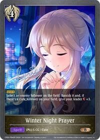 Winter Night Prayer - P84EN (Foil) - CP02: THE IDOLM@STER CINDERELLA GIRLS - Shadowverse: Evolve card