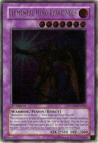 Elemental Hero Flare Neos (UTR) - Power of the Duelist - YuGiOh card