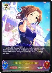 Mizuki Kawashima (SL) - CP02: THE IDOLM@STER CINDERELLA GIRLS - Shadowverse: Evolve card