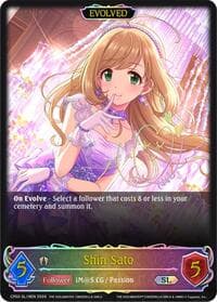 Shin Sato (Evolved) (SL) - CP02: THE IDOLM@STER CINDERELLA GIRLS - Shadowverse: Evolve card