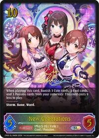 New Generations (b) (SL) - CP02: THE IDOLM@STER CINDERELLA GIRLS - Shadowverse: Evolve card
