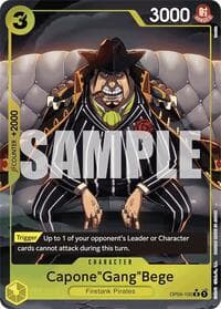 Capone"Gang"Bege (OP04-100) (Alternate Art) - Premium Booster -The Best- - One Piece Card Game card