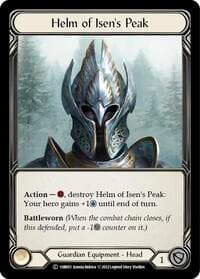 Helm of Isen's Peak - Historic Pack 1 Blitz Deck: Bravo - Flesh and Blood TCG card