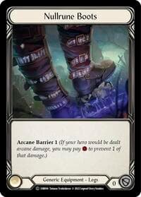 Nullrune Boots - Historic Pack 1 Blitz Deck: Bravo - Flesh and Blood TCG card