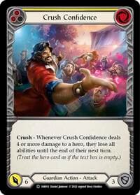 Crush Confidence (Yellow) - Historic Pack 1 Blitz Deck: Bravo - Flesh and Blood TCG card