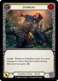 Debilitate (Yellow) - Historic Pack 1 Blitz Deck: Bravo - Flesh and Blood TCG card