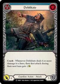 Debilitate (Blue) - Historic Pack 1 Blitz Deck: Bravo - Flesh and Blood TCG card