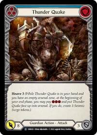 Thunder Quake (Blue) - Historic Pack 1 Blitz Deck: Bravo - Flesh and Blood TCG card