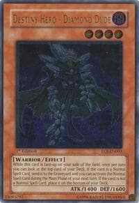 Destiny Hero - Diamond Dude (UTR) - Enemy of Justice - YuGiOh card