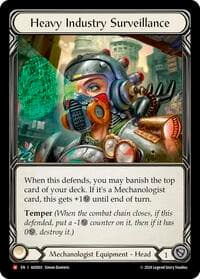 Heavy Industry Surveillance - Armory Deck: Dash - Flesh and Blood TCG card