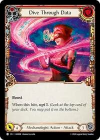 Dive Through Data (Red) - Armory Deck: Dash - Flesh and Blood TCG card