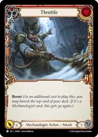 Throttle (Red) - Armory Deck: Dash - Flesh and Blood TCG card