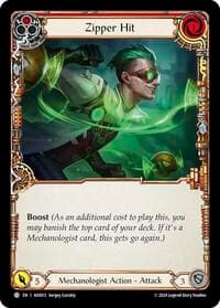 Zipper Hit (Red) - Armory Deck: Dash - Flesh and Blood TCG card