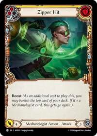 Zipper Hit (Yellow) - Armory Deck: Dash - Flesh and Blood TCG card