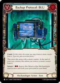 Backup Protocol: BLU (Blue) - Armory Deck: Dash - Flesh and Blood TCG card