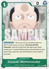 Kouzuki Momonosuke (Jolly Roger Foil) - Premium Booster -The Best- - One Piece Card Game card