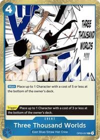 Three Thousand Worlds (Jolly Roger Foil) - Premium Booster -The Best- - One Piece Card Game card