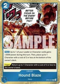 Hound Blaze (Jolly Roger Foil) - Premium Booster -The Best- - One Piece Card Game card