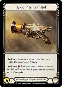 Teklo Plasma Pistol - Historic Pack 1 Blitz Deck: Dash - Flesh and Blood TCG card