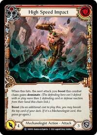 High Speed Impact (Red) - Historic Pack 1 Blitz Deck: Dash - Flesh and Blood TCG card