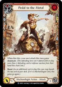 Pedal to the Metal (Red) - Historic Pack 1 Blitz Deck: Dash - Flesh and Blood TCG card